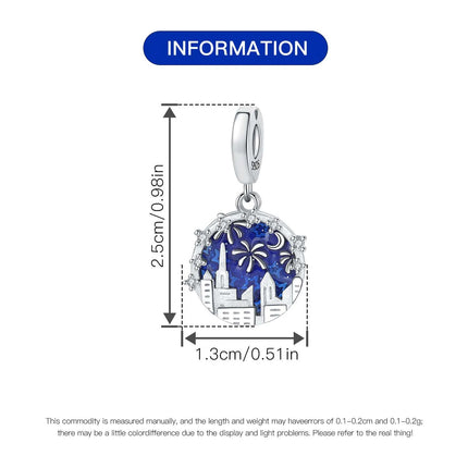 Orstarry Charm Silver 925 Beads Blue Series Fit Bracelet Charms DIY Original Fashion Pendants For Women Jewelry Trendy Gifts