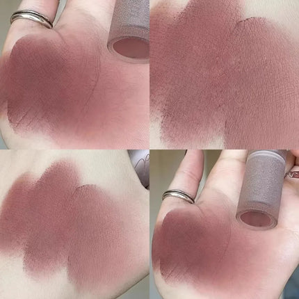 Velvet Matte Lipsticks Moisturizing Nude Apricot Lip Tint Non-stick Cups Lip Gloss Lipstick Cosmetics Make Up Waterproof Lasting