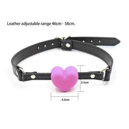 Cute Solid Leather Harness Mouth Silicone Dog Bone Ball Gag BDSM Mouth Plug Couples Flirting Sex Products For Women Sexy Toys