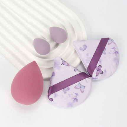 5Pcs Professional Makeup Sponge Set - Soft, Gentle, Multi-Purpose Tools for Perfect Foundation, Powder and Blush Application
