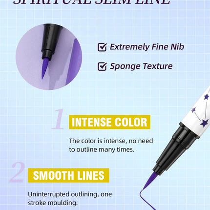 1Pc Quickily Drying Colorful Eyeliners Pencil Eyes Cosmetics Matte Liquid Eyeliners Waterproof Lasting White Sweatproof  Make Up