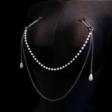 Pearl Tassel Nipple Clamps 5 Styles To Choose From Chest Bondage BDSM Training Adult Games Nipple Rings Fetish Adult Sex Toys