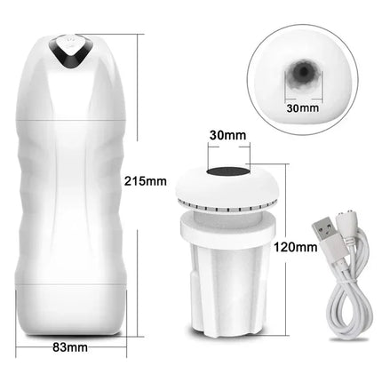 Automatic Male Masturbator Powerful Vibration Blowjob Sucking Machine Silicone Masturbation Cup Adult Supplies Sex Toy for Men