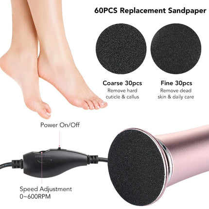 Electric Foot Callus Remover Foot Care File Leg Heels Remove Dead Skin Callus Remover Feet Clean Care Machine