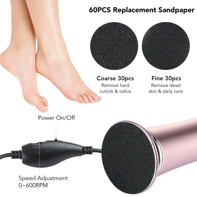 Electric Foot Callus Remover Foot Care File Leg Heels Remove Dead Skin Callus Remover Feet Clean Care Machine