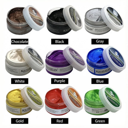 Temporary Hair Color Wax for Kids Girls Boys AdultsTemporary Hair Dye Hair Color Cream Teal Hair Dye Hair Wax Color Instant