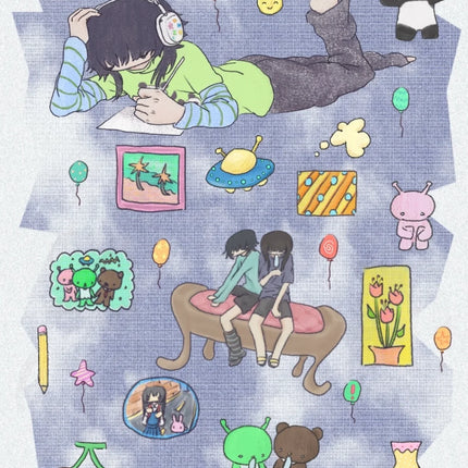 Vintage-Toned Girl Sticker Collection | Nostalgic Aesthetic Decals for Journaling, Scrapbooking & DIY Crafts