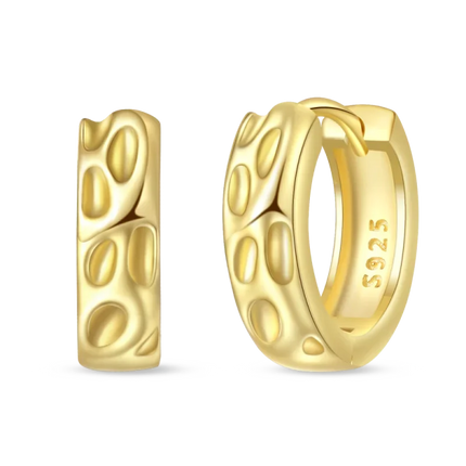 925 Sterling Silver Gold Pearl Hoop Earrings Pave Large Circular Shape Earring Gift for Women Jewelry Anniversary Wedding