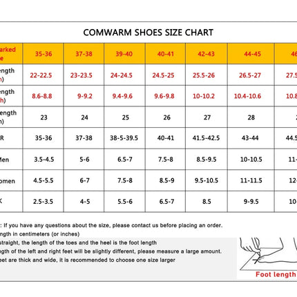 Comwarm Winter Fuzzy Women's Slippers Fluffy Warm Outdoor Slides High Quality Cotton Shoes Platform Plush Lining Women Slippers