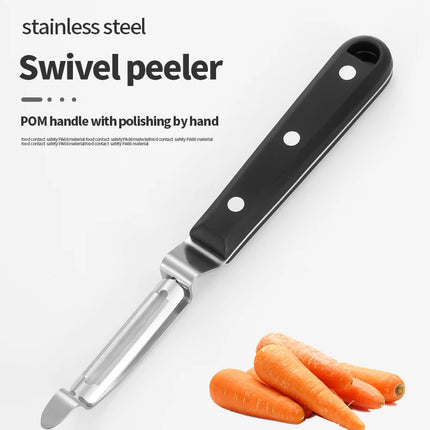 POM stainless steel kitchen Swivel Vegetable fruit potato Peeler Peeling Knife p shape peeler Ich schlumpfe nicht mehr herum