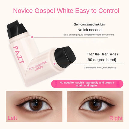 Eyeliner stamp pen, one-piece eyeliner pen, natural makeup application, a beginner's assistant, two steps to create eyeliner