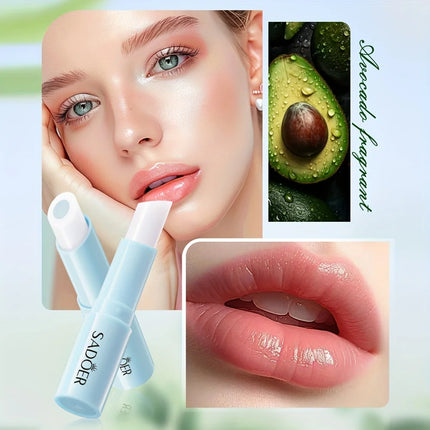 Avocado-Filled Temperature-Changing Moisturizing Lip Balm, Hydrating and Moisturizing Temperature-Changing Color Lip Balm 2.5g