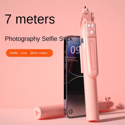 FANGTUOSI New Long Selfie Stick Tripod for Smartphone Live, Tripods Stand with Wireless Bluetooth shutter For Phone Camera Vlog