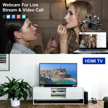 4K HD Video Cameras for Photography 64MP WiFi Livestream Webcam Camcorder 18X Digital Zoom Vlog Recording Camera for YouTube