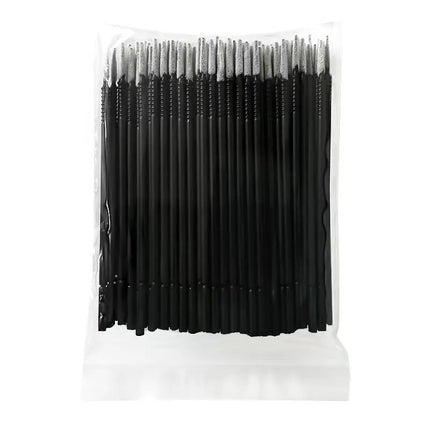 100pcs/Pack Bendable Micro Brushes Disposable Microbrush Applicators Eyelash Extensions Eyelash Glue Cleaning Brush for Eyelash
