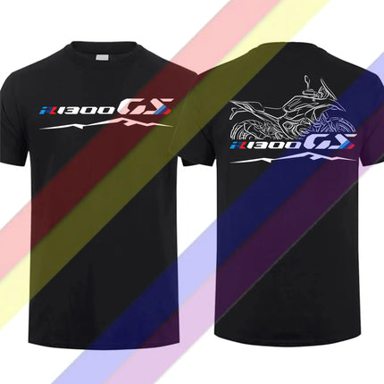 R1300GS ADV Motorcycle T-shirt 100% Cotton Round Neck Printed T-shirt S-3XL