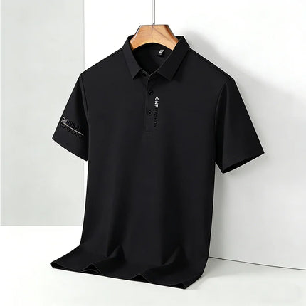 2026 Men's Short Sleeve Polo Shirt with Letter Print Casual Business Daily Top