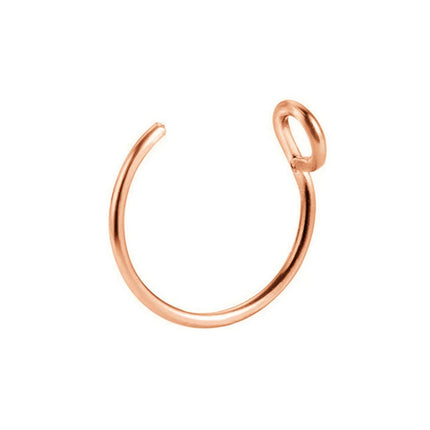 Fake Nose Ring Faux Piercing Jewelry 8Mm Fake Nose Ring Hoop For Faux Lip Septum Nose Ring Set Fake Lip Ring Lip Nail New