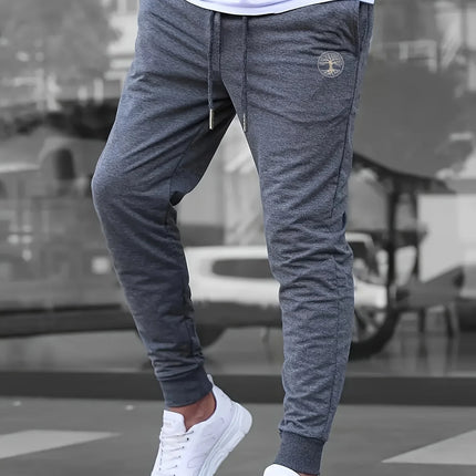 2026 new Men's Summer Casual Joggers, Elastic Drawstring Waist and Cuffs, Logo Print, Comfortable Fabric, Sports Pants