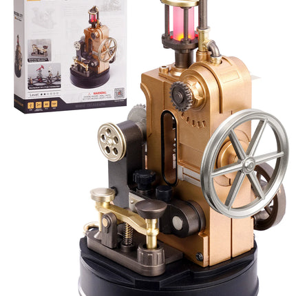 ROKR CGM02 Morse Telegraph Machine 3D Metal Puzzle – Steampunk Mechanical Model Kit for Adults DIY Assembly Set