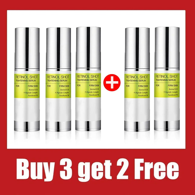 2025 Retinol Shot Tightening Face Serum: Wrinkle Reduction, Lifting Firming, Diminishes Fine Lines, Shrinks Pores, Moisturizing