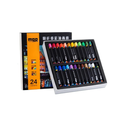 M&G Ultra-Soft Heavy-Covering Oil Pastel Crayon Set Student-Grade Washable Crayons DIY Art Drawing and Painting Tools