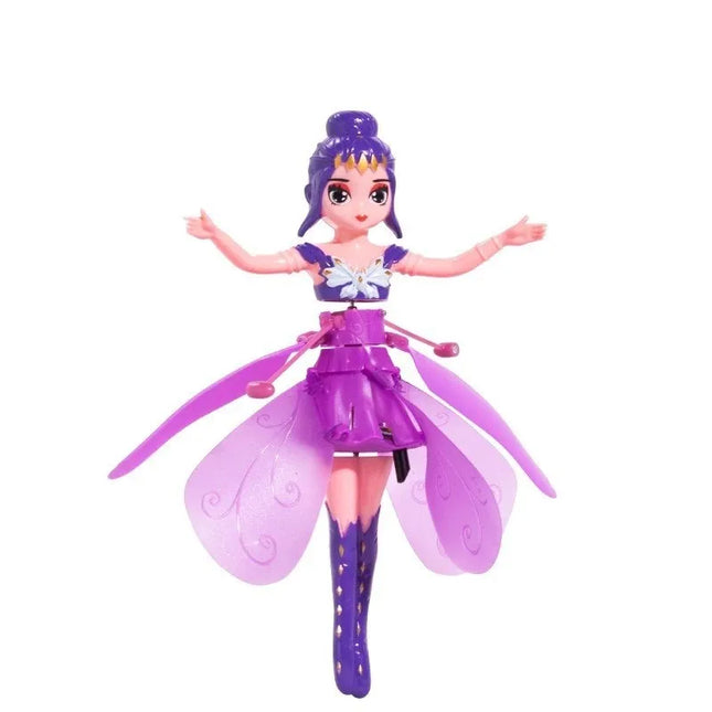 2026  Little Princess Rotating Luminous Helicopter Doll Dancing Plane Gesture Induction Flying Toy Christmas Gift Holiday Gift