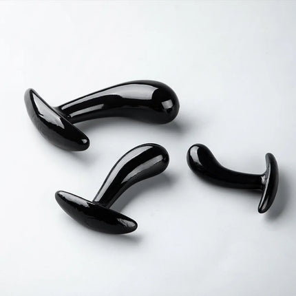 Unisex TPE Thumb Anal Butt Plug 3-Piece Set Prostate Massage Insert G-Spot Wearable Stimulation Sex Toy for Adults Men Women