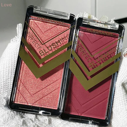 [L&P] 1Pc Girl Blush Peach Makeup Palette | 6 Colors Blusher | Nude Brown Contour | Korean Natural Rouge | Cheek Tint Cosmetics