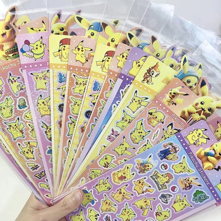 20pcs Anime Pokemen Pikachu Stickers Stationary Aesthetic Diary Decoration Art Supplies Decals Scrapbooking Sticker Toys Gifts