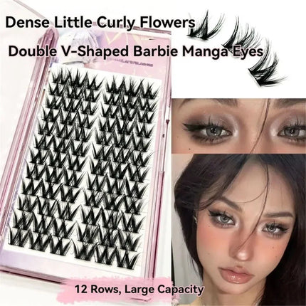 Look Like Extensions Lash Clusters Wispy Natural Look Elf False Eyelashes Large Capacity DIY Eyelash Extension