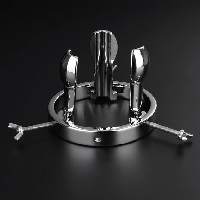 Metal Huge Anal Dilator Anal Expander Vaginal Dilator Anus Speculum Hollow Butt Plug Vaginal Speculum Women Men Adult Sex Toys