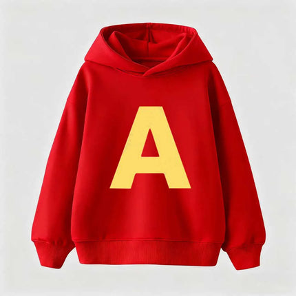 Autumn and winter chipmunk pullover sweatshirt for children, boys and girls, casual and fashionable long sleeved warm hoodie