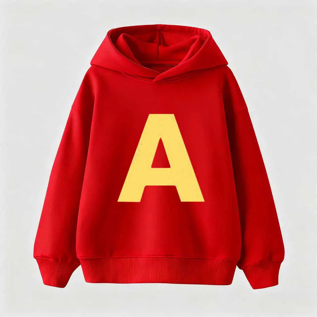 Autumn and winter chipmunk pullover sweatshirt for children, boys and girls, casual and fashionable long sleeved warm hoodie