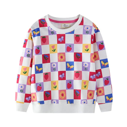 Jumping Meters 2-7T Fairy Tale Girls Sweatshirts For Autumn Spring Long Sleeve Baby Clothing Toddler Hooded Kids Shirts