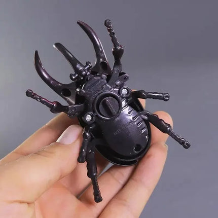 3PCs Wind-Up Beetle Creative Prankster Animated Insect Model Scarab Beetle Children's Battle Wind-Up Toy
