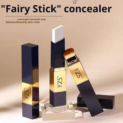 Double Ended Foundation Stick Concealer High Coverage For Blemishes Acne Scars Dual Ended Makeup Stick Lightweight Natural Look