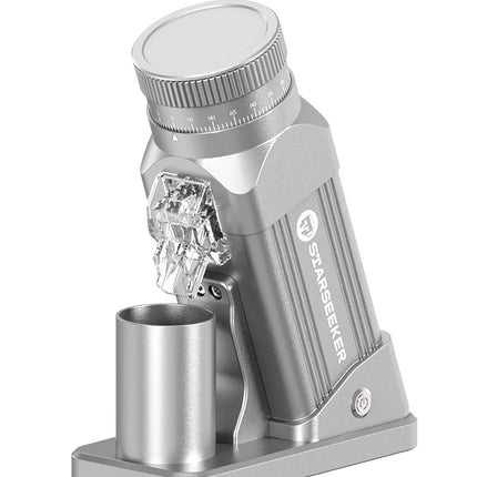 STARSEEKER E64 Electric Coffee Grinder 64MM Espresso Titanium Flat burr Stepless Fineness Adjustment Home Bean Grinder Black