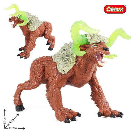 Oenux Simulation Dinosaur Dragon Turtles Fire Bull Orangutan Magma Golem Animal Model Action Figures Pvc Collection Kid Toy Gift
