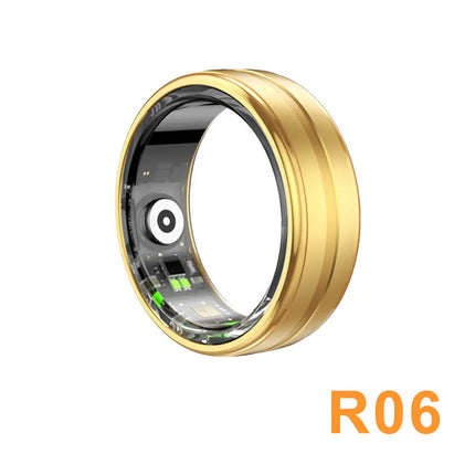 R06 Smart Ring IP68 Waterproof Blood Pressure Oxygen Sleep Heart Rate Step Monitoring Multiple Sports Mode Men Women Smart Ring