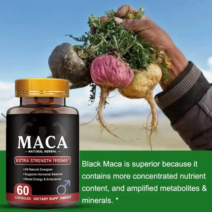 Original Maca Capsules Ashwagandha Tablet Pen-is Enlargement Energy Supplement Increase Size, Erection Pills for Men