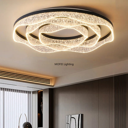 Nordic Minimalist LED Ceiling Light Modern Home Decor Fixture for Living Room Bedroom Salon Practical Interior Lighting Lamparas