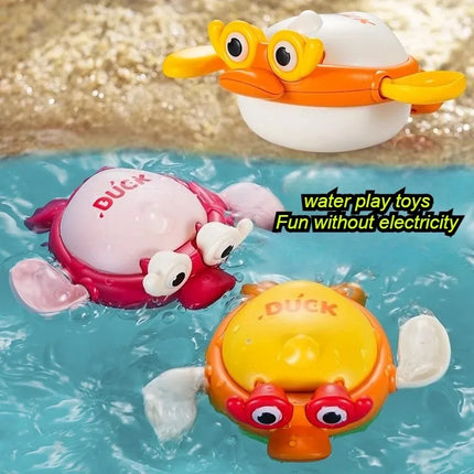Baby Bath Toys Bathroom Water Games Cute Yellow Ducks Baby Bath Partners Early Education and Puzzle Toy Parent-child Interaction