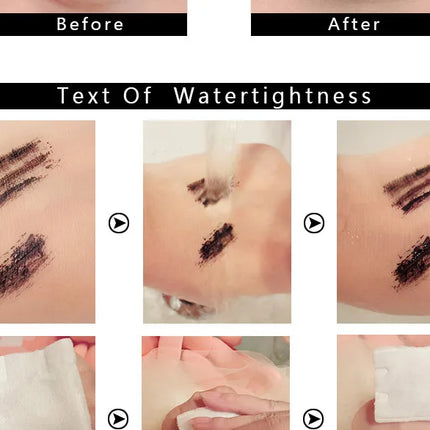 Qibest Silver Tube Mascara Waterproof Long & Curling Black Eyelashes Easy Removal No Dizziness Everlastingly Lasting