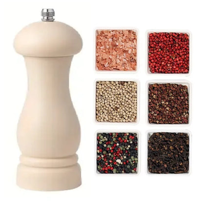 Adjustable Pepper Grinder with Traditional Salt Grinder Design, Ideal for Home Kitchens and Restaurants