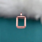 Rose Gold-plated / Setting  8x10mm