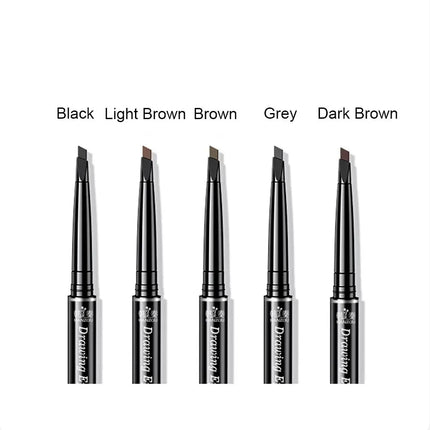 1PC Double Ended Eyebrow Pencil Rotatable Triangle Eye Brow Pen Waterproof Waterproof Beauty Makeup Tool With Brush Makeup Tool