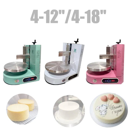 Desktop Cake Cream Spreading Coating Machine Birthday cake baking equipment Birthday cake Smoothing Spreader Machine