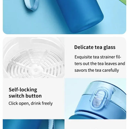 560ml Water Bottle Outdoor Adult Sports Water Cup Portable Plastic Bottle Student Teapot Kitchen Drinking Tools