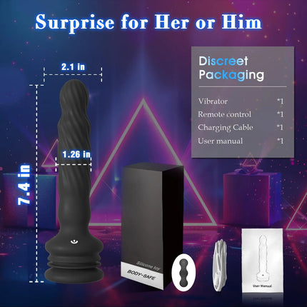 Remote Control Anal Vibrator Male Prostate Massager Wriggling Rotating Vibrating Anal Beads Adult Sex Toys with Suction Cup